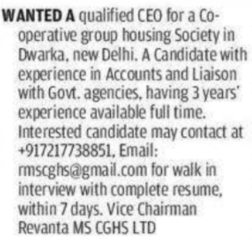 CEO Job Vacancies