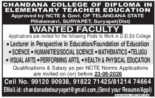 Faculty Job Vacancies