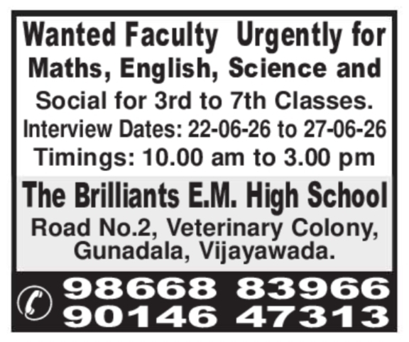 Faculty Job Vacancies