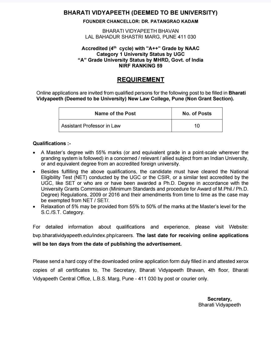 Hiring Assistant Professors in Law