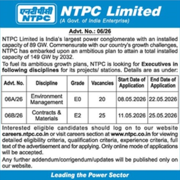 Hiring Executives for Environment and Contracts