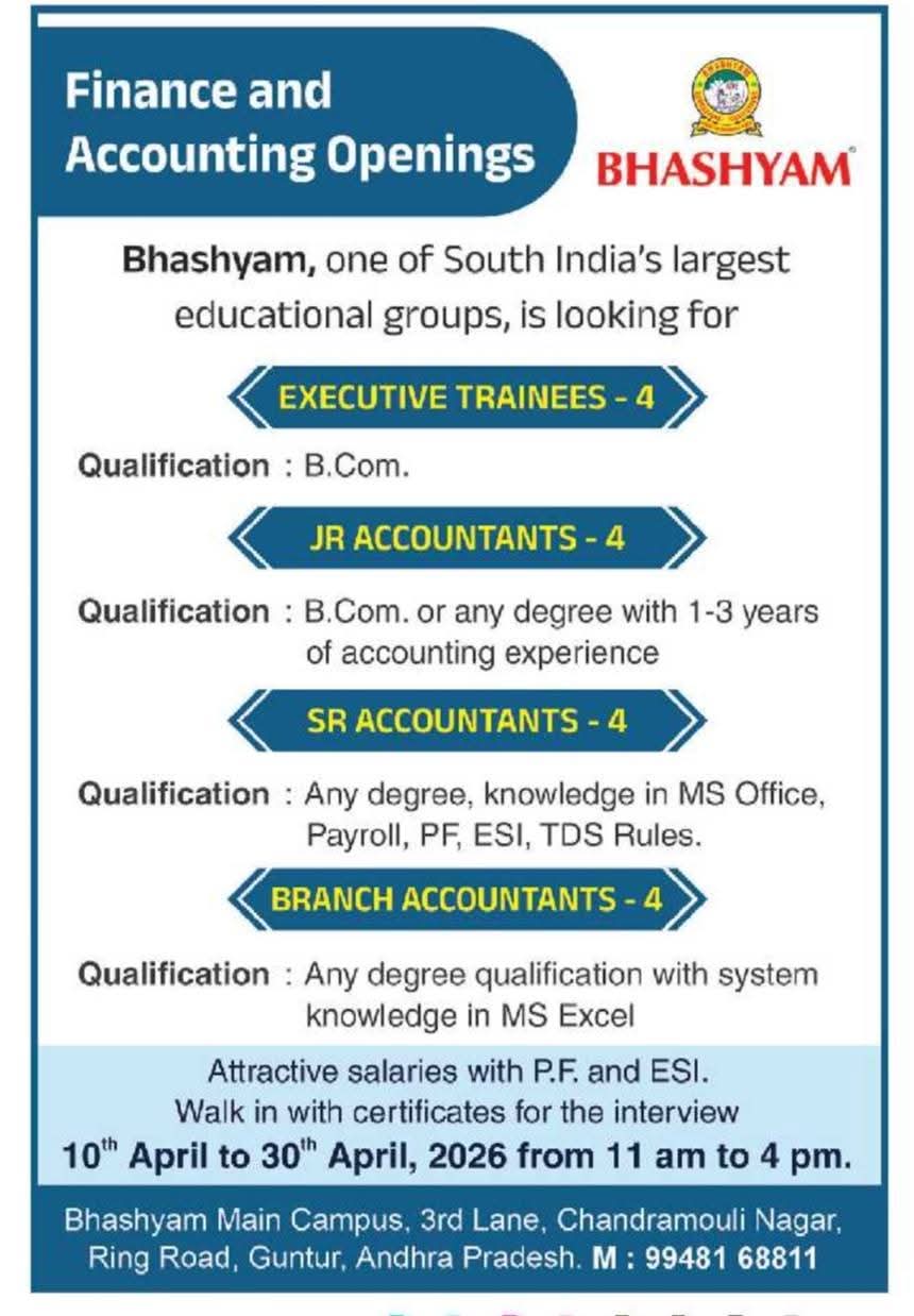 Hiring Finance & Accountant