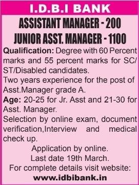 Hiring For Bank