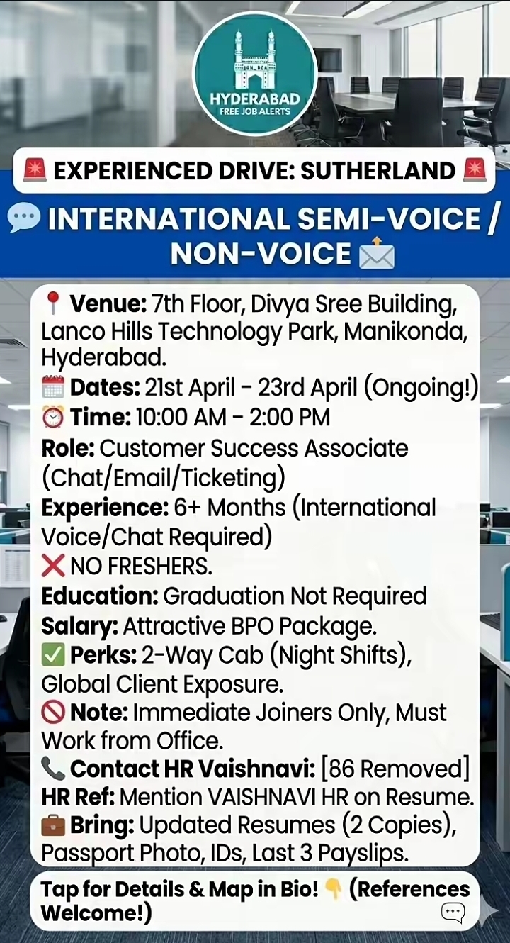 Hiring For International Semi-Voice/Non-Voice roles