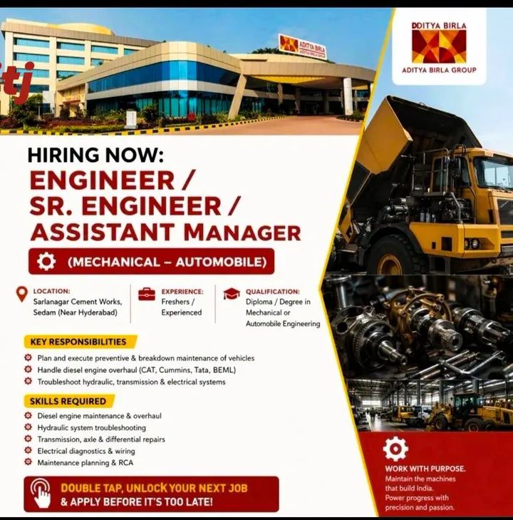Hiring For Mechanical & Automobile Engineering Roles