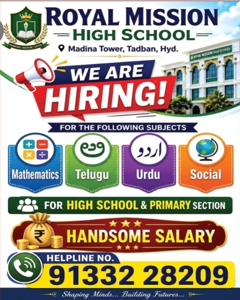 Hiring High School & Primary Teachers