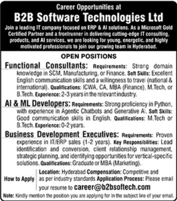 Hiring IT Consultants and AI Developers