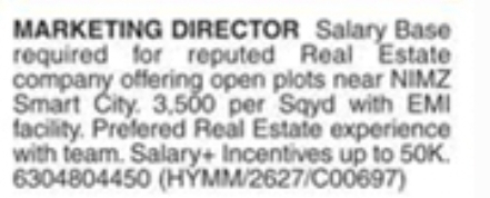 Hiring Marketing Director