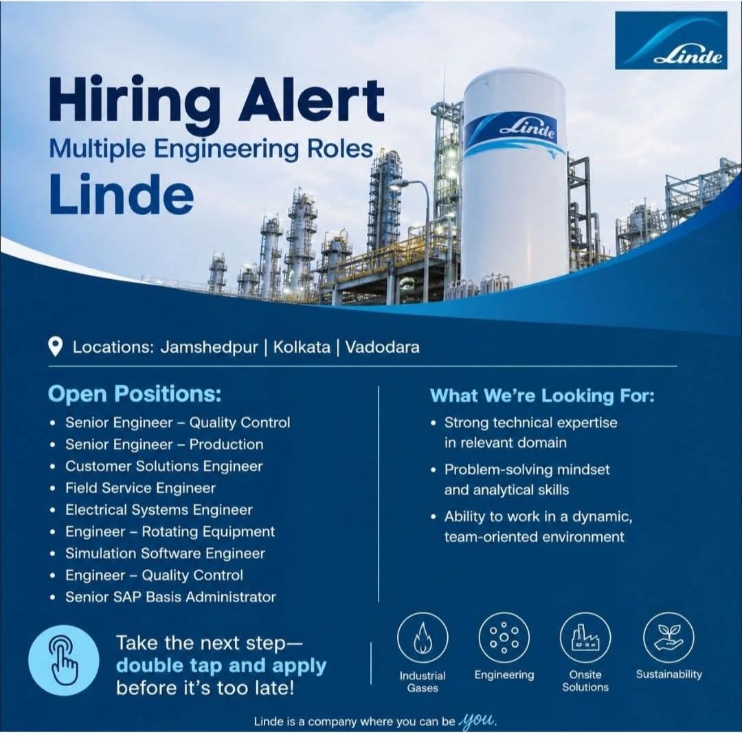 Hiring: Multiple Engineering Roles at Linde