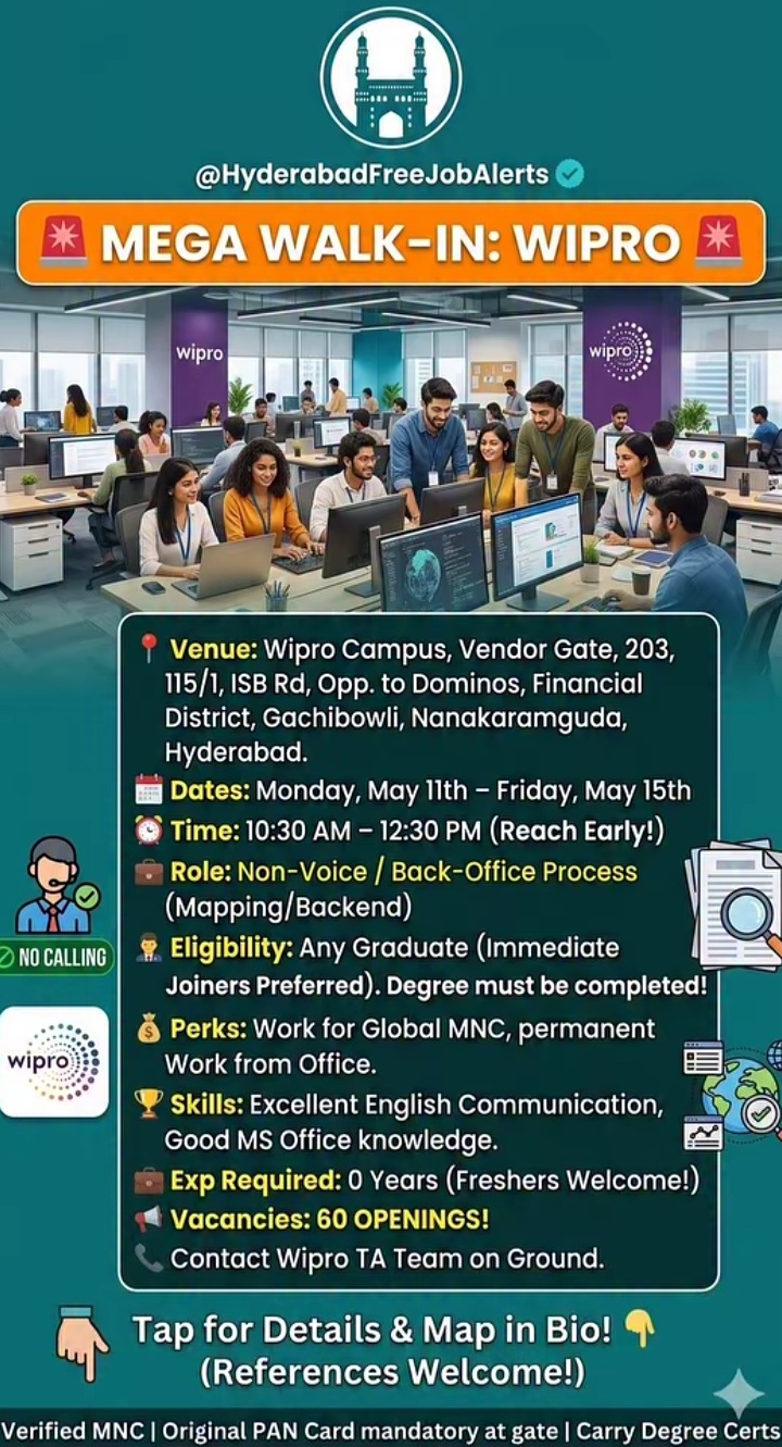 Hiring: Non-Voice / Back-Office Process Staff