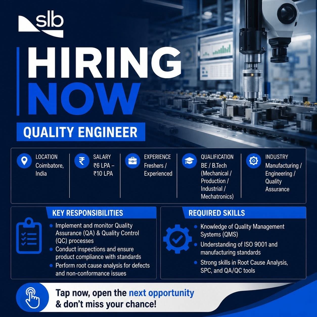 Hiring: Quality Engineer at SLB
