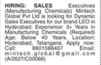 Hiring Sales Executives at Mintech Global