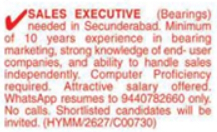 Hiring Sales Executives