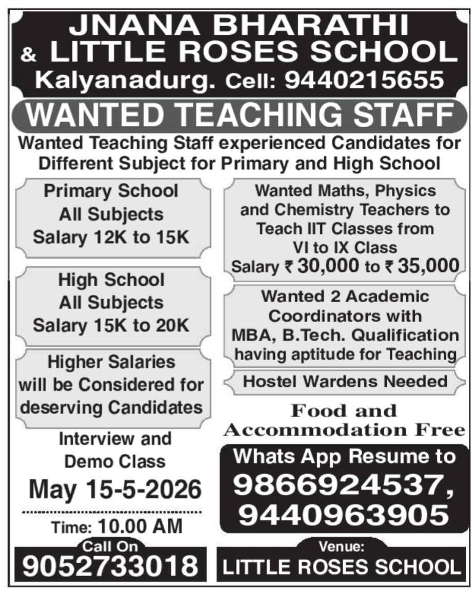 Hiring Teaching Staff & Academic Coordinators