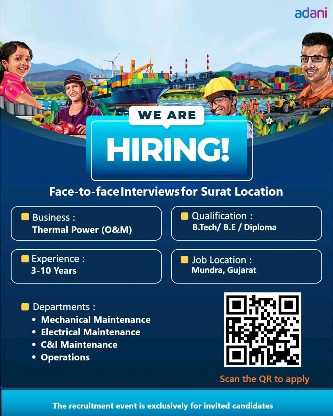 Hiring: Thermal Power O&M Professionals