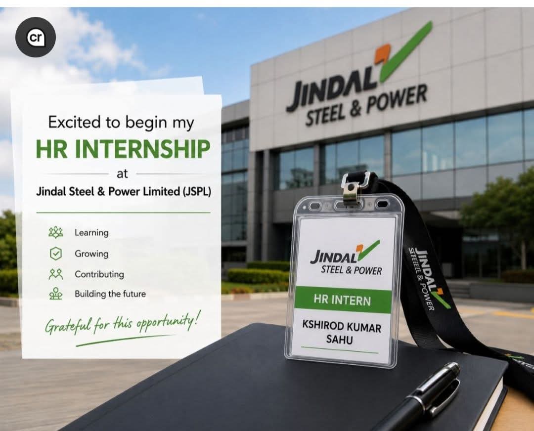 HR Internship Opportunity at Jindal Steel & Power Limited (JSPL)