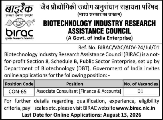 Job Opening: Associate Consultant [Finance & Accounts]