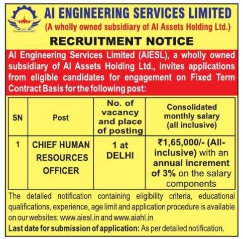 Job Opening: Chief Human Resources Officer