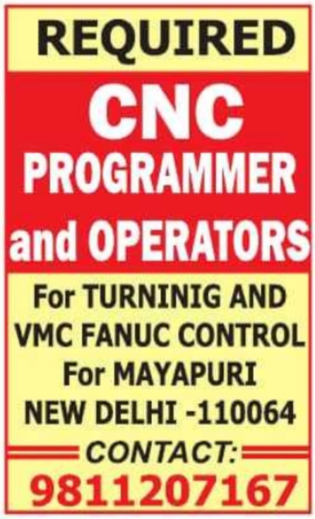 Job Opening: CNC Programmer and Operators