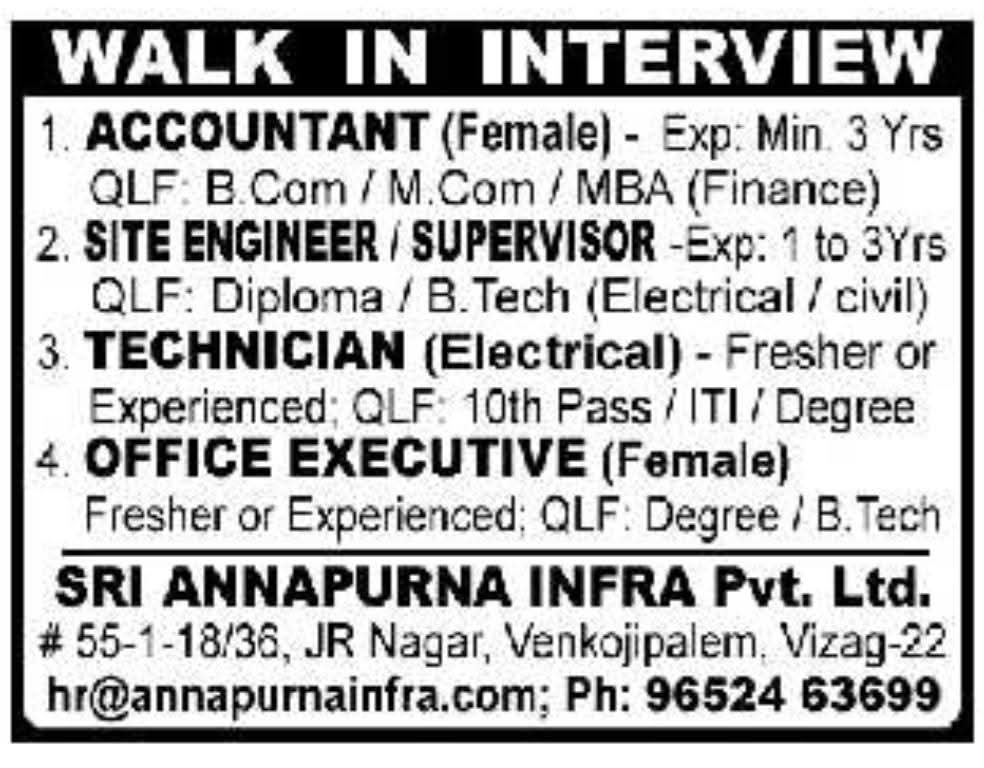 Job Opening: Engineering, Office & Finance Staff
