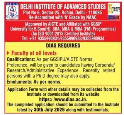Job Opening: Faculty Positions at All Levels