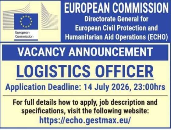 Job Opening: Logistics Officer at European Commission (ECHO)