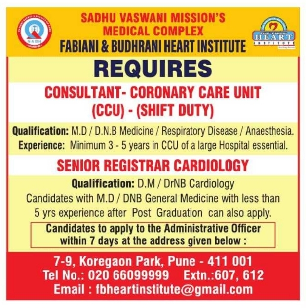 Job Opening: Medical Staff at Fabiani & Budhrani Heart Institute