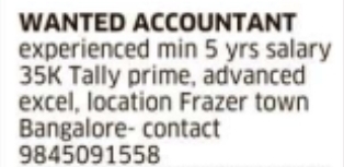 Job Opportunity: Accountant at Frazer Town