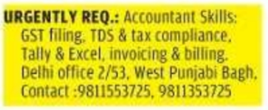 Job Opportunity: Accountant
