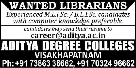 Job Opportunity: College Librarians