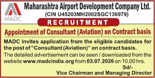 Job Opportunity: Consultant (Aviation) at MADC