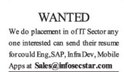 Job Opportunity: IT Placement Roles via Infosecstar