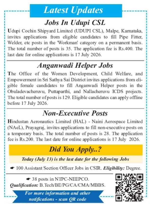 Job Opportunity: Multiple Postings (Latest Recruitment Updates)