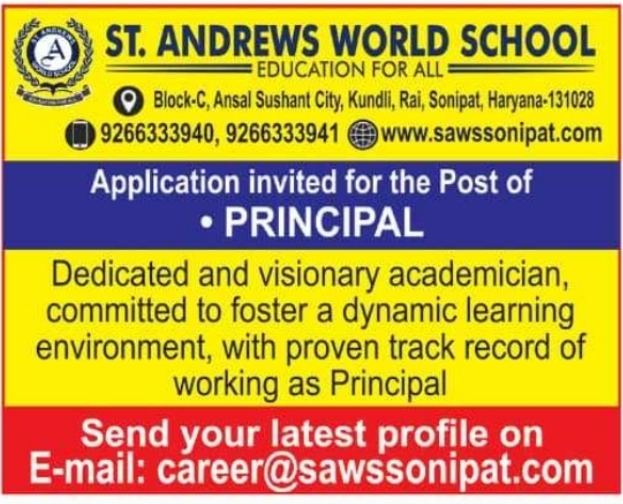 Job Vacancies: Principal