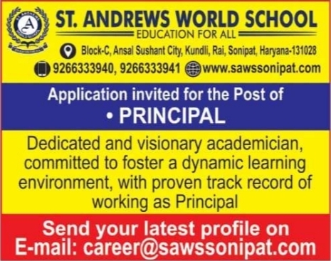 Job Vacancy: Principal at St. Andrews World School