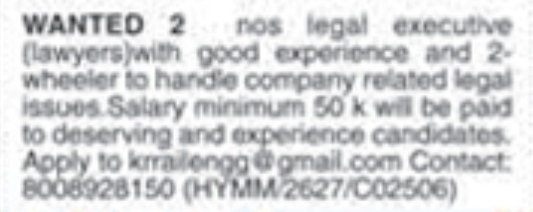 Legal Executive Recruitment