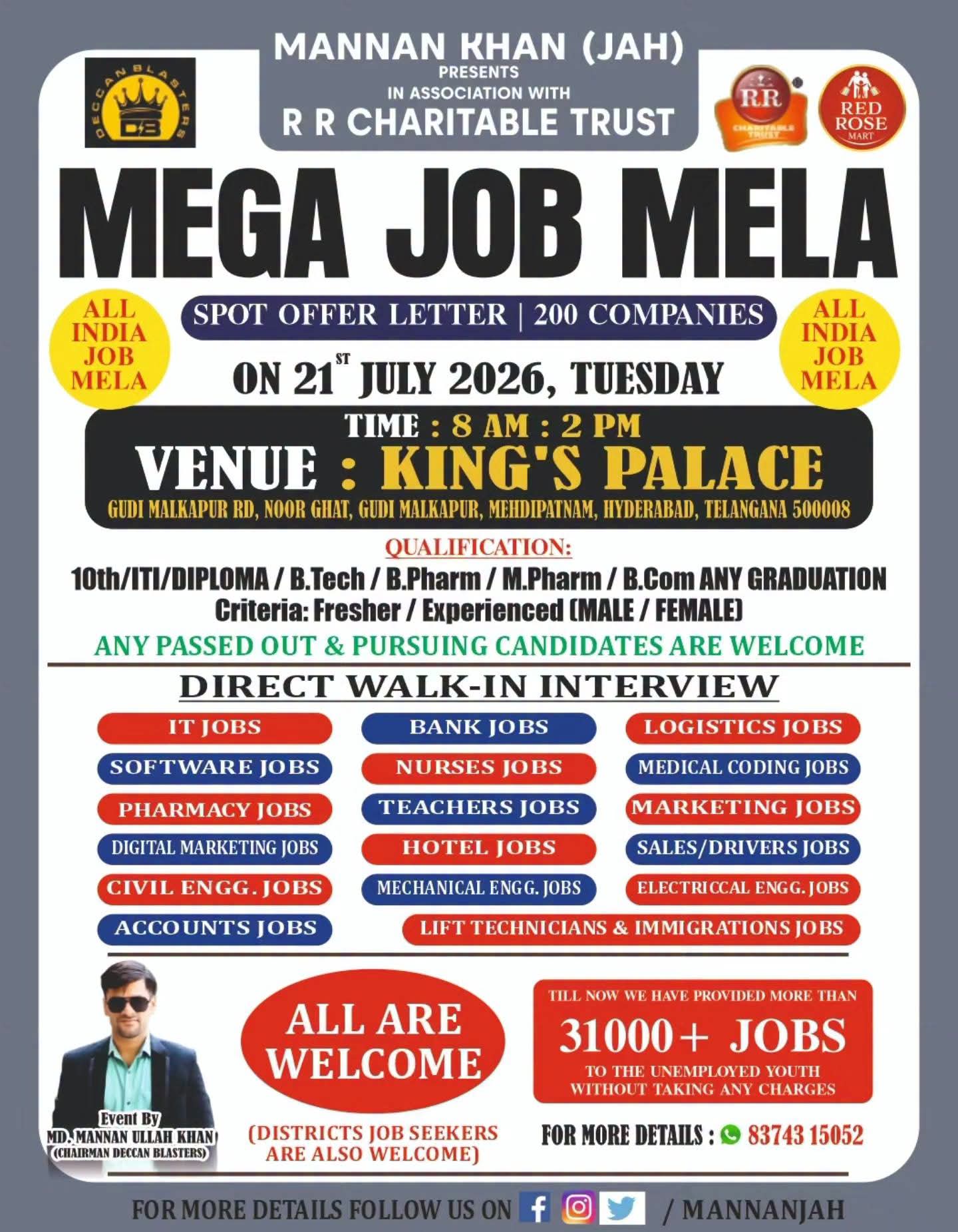 MEGA JOB MELA IN HYDERABAD