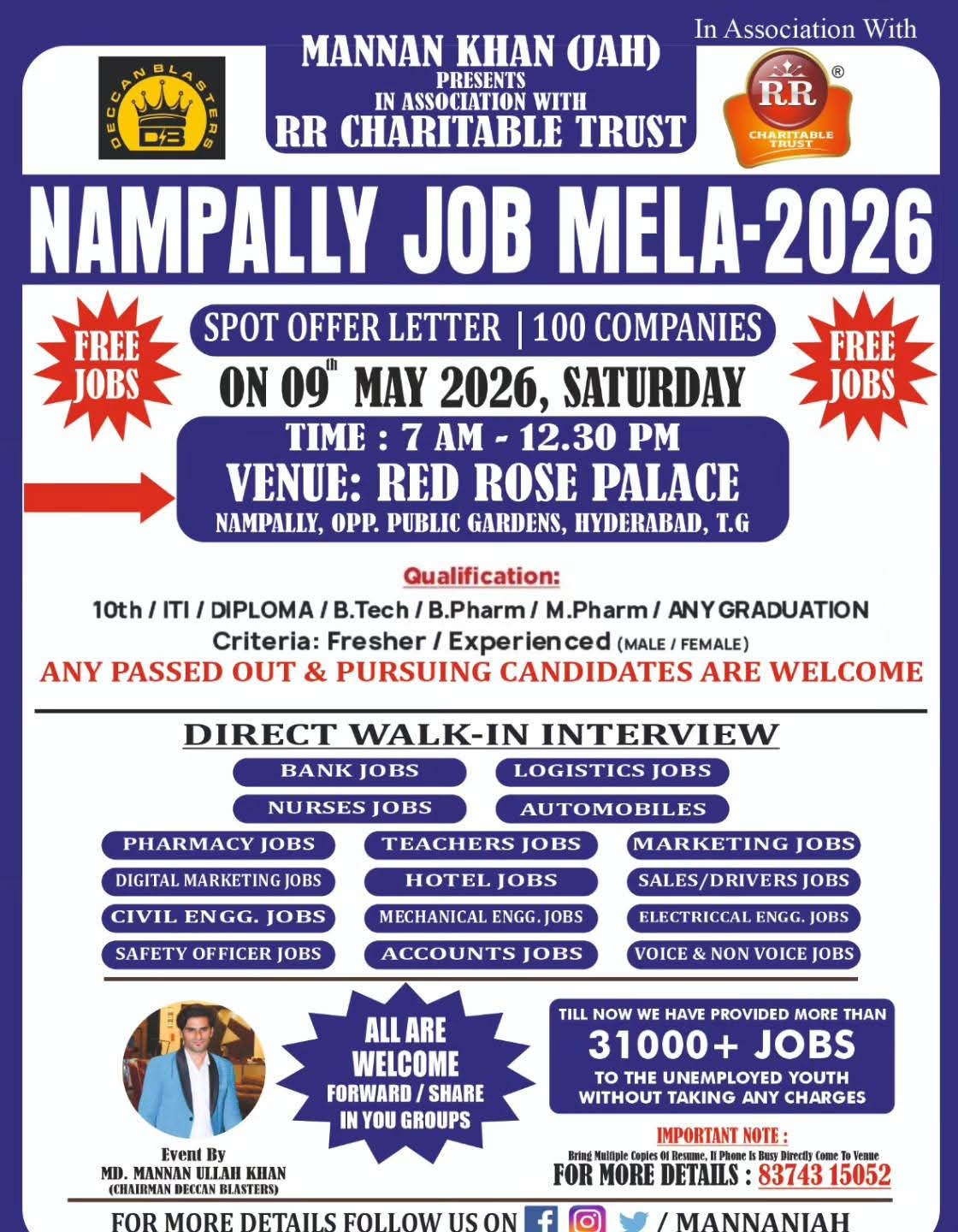 Nampally Job Mela 2026