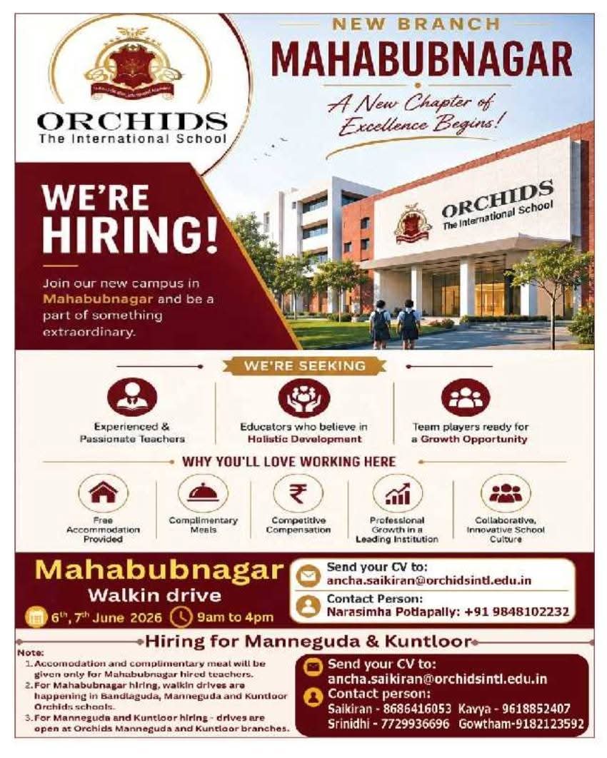 Orchids The International School: Teacher Recruitment