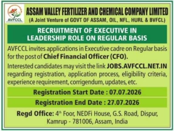 Recruitment Notice: Chief Financial Officer Leadership Position