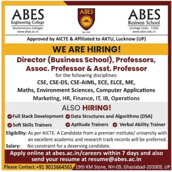 Recruitment Notice: Faculty & Corporate Trainer Positions