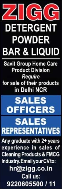 Recruitment Notice: FMCG Home Care Sales Positions
