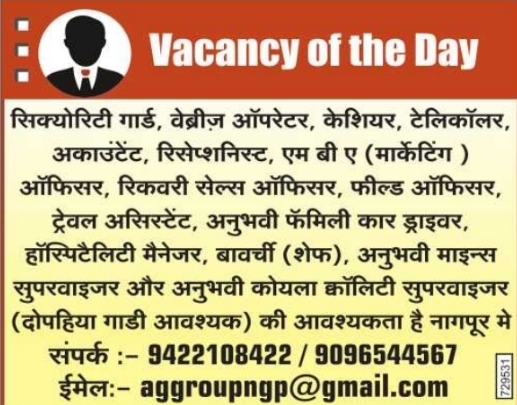 Recruitment Notice: Multiple Positions, Nagpur
