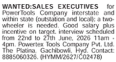 Sales Executives Job Vacancies