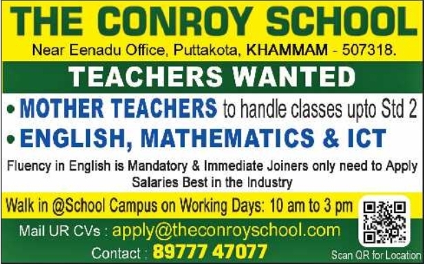 The Conroy School: Teacher Openings
