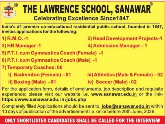 The Lawrence School Staff Recruitment