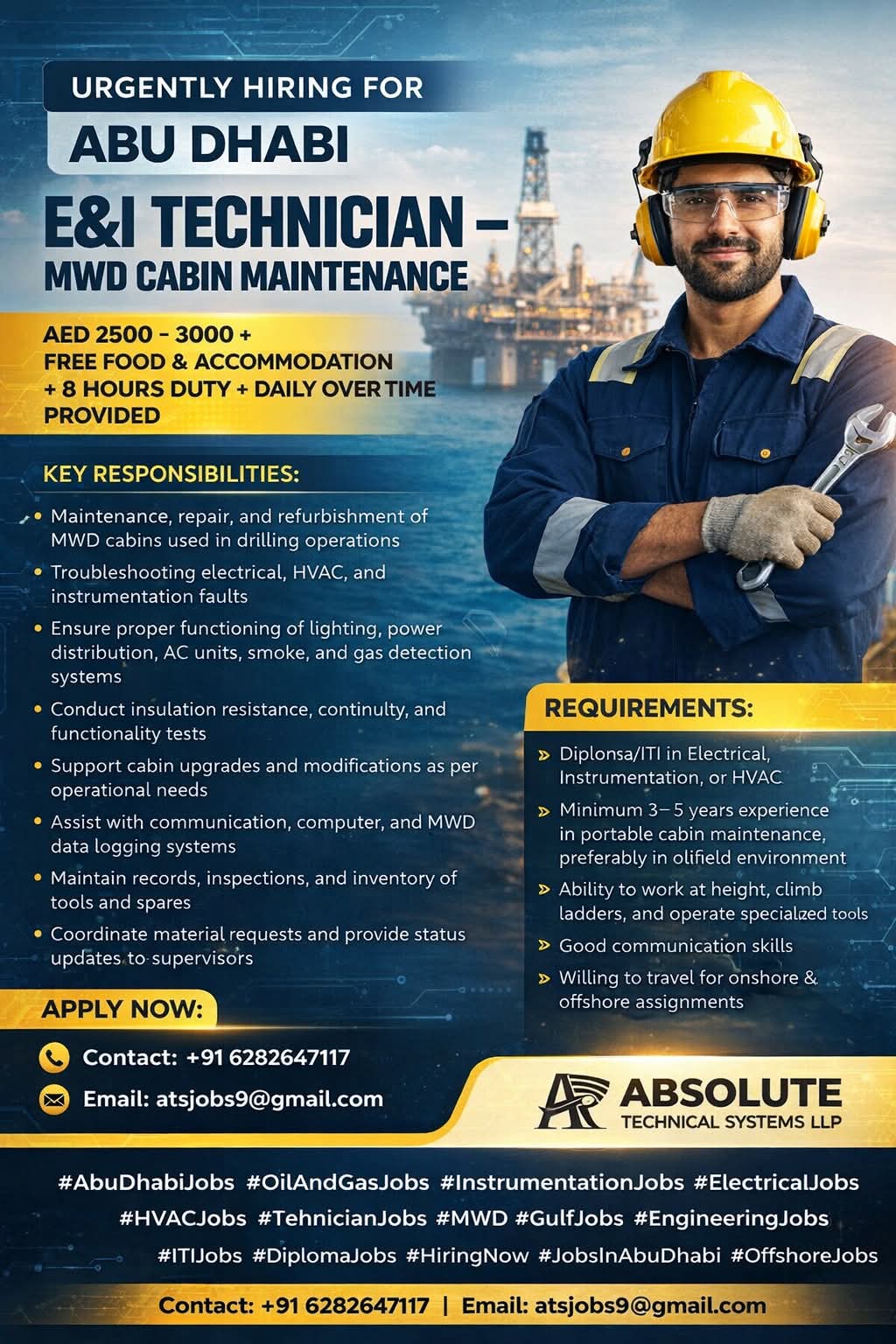 Urgent Hiring for Abu Dhabi