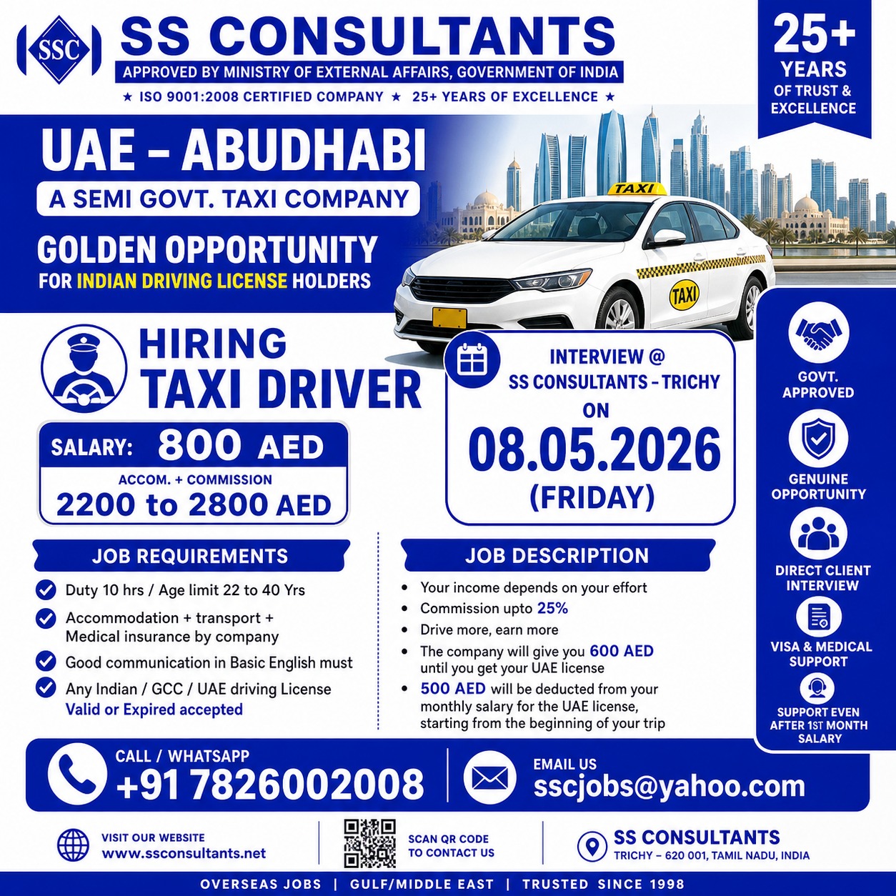 Urgent Hiring for Abu Dhabi
