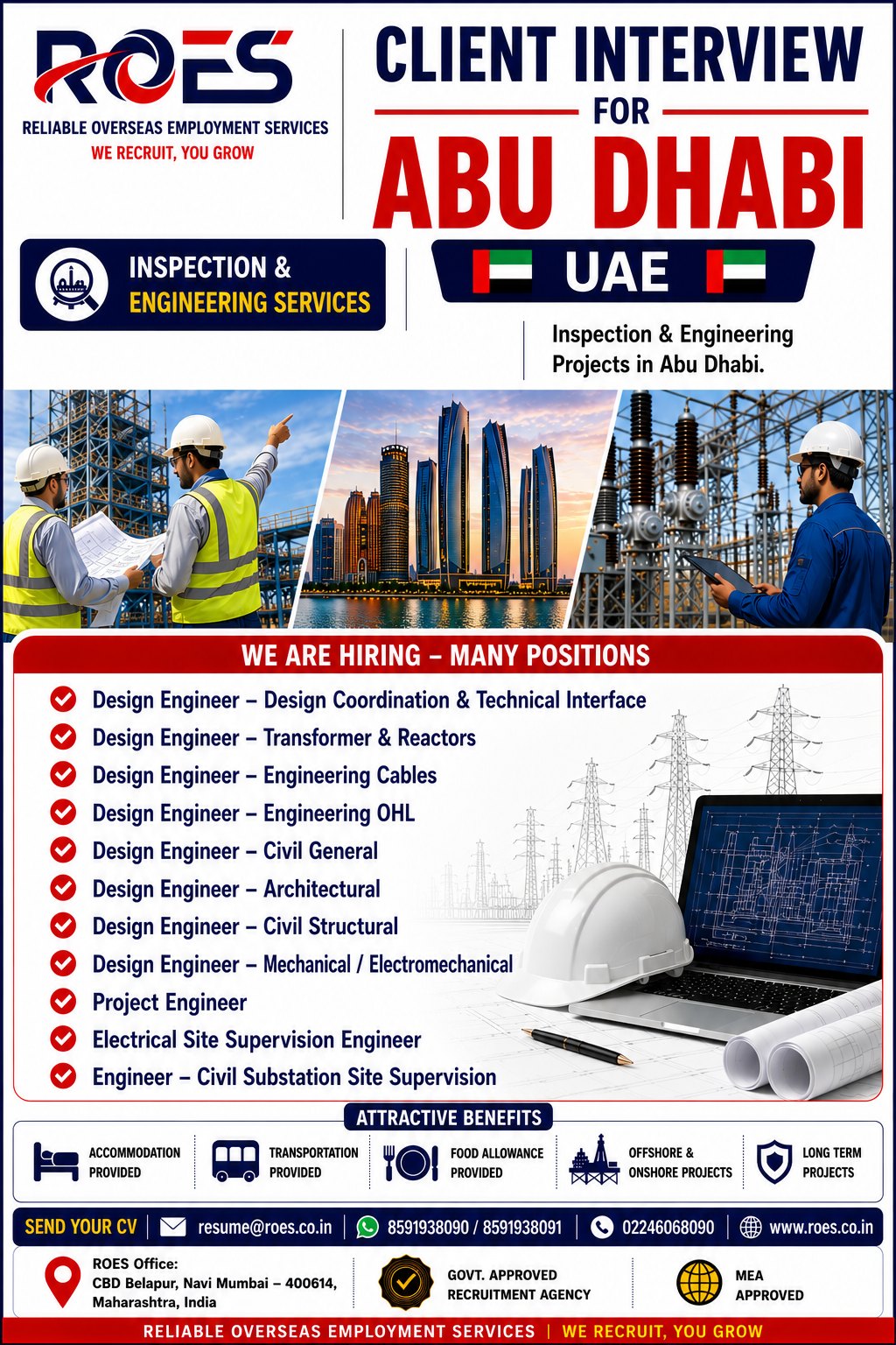 Urgent Hiring for Abu Dhabi