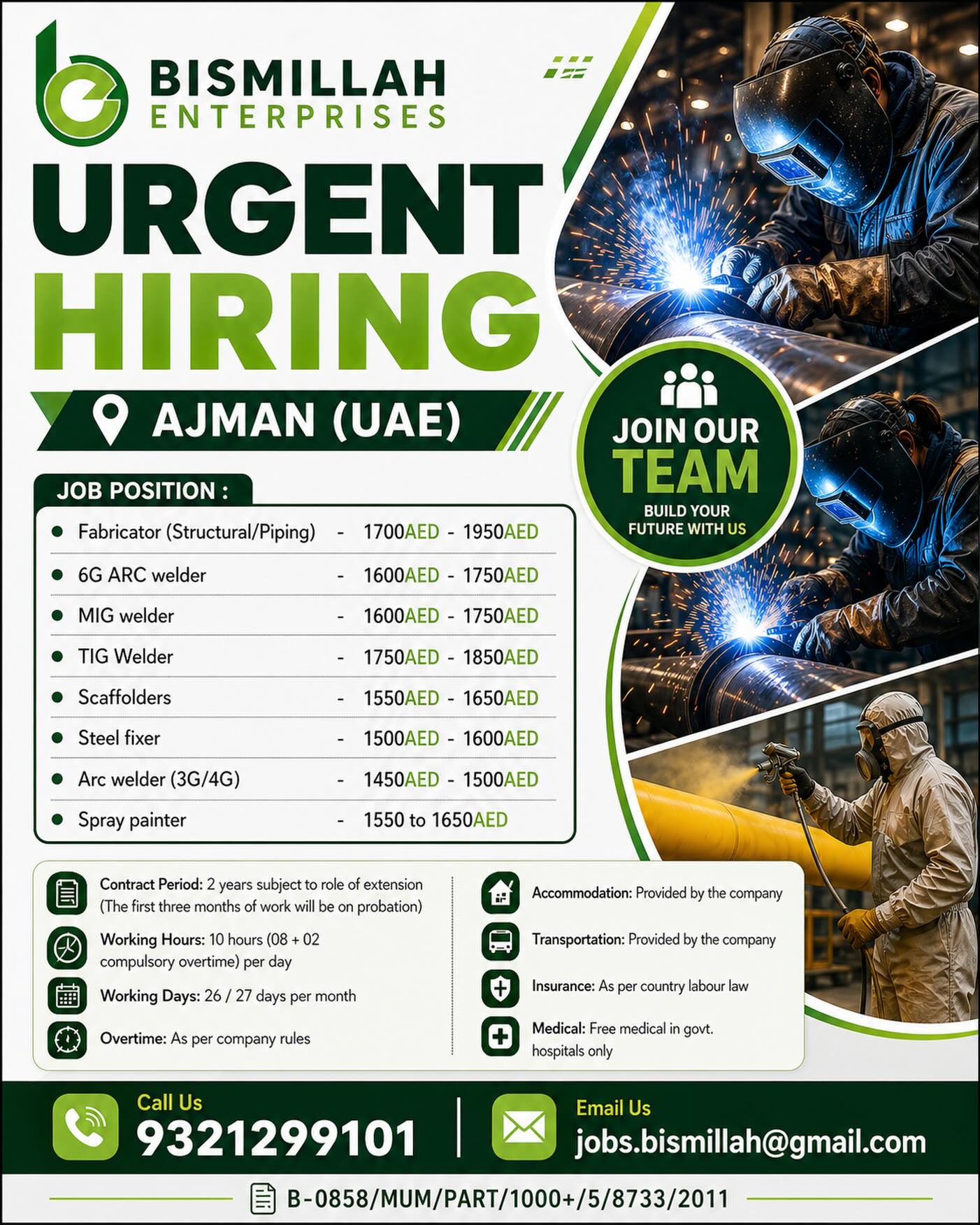 Urgent Hiring for Ajman